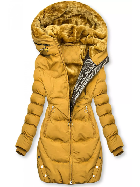 Warmer Wintersteppmantel Damen