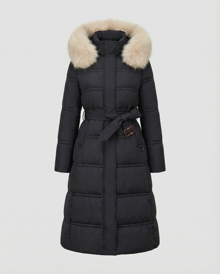Langer Steppmantel Damen Winter