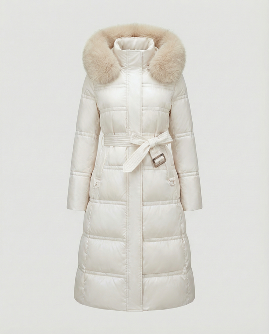 Langer Steppmantel Damen Winter