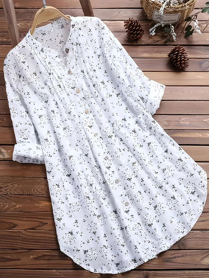 Bluse | Bluse mit Blumendruck für den Sommer