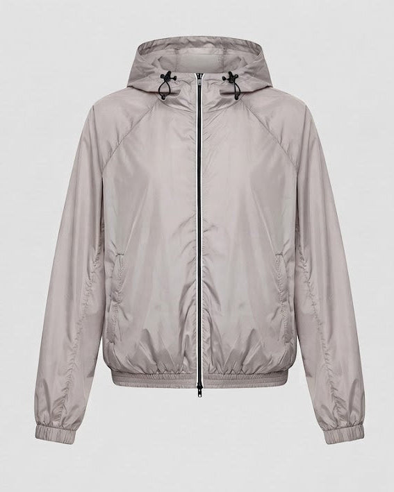 Damen Ultraleichte Kapuzen‑Regenjacke mit Kordelzug und Raglanärmeln Nord Taschen