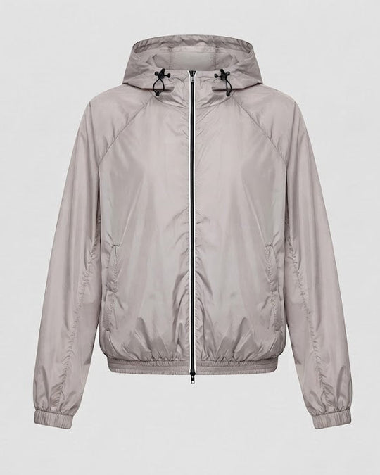 Damen Ultraleichte Kapuzen‑Regenjacke mit Kordelzug und Raglanärmeln Nord Taschen