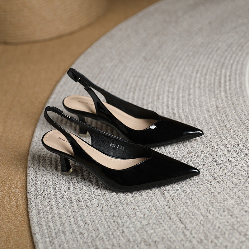 Einfarbige, Temperamentvolle High Heels mit Spitzer Zehenpartie