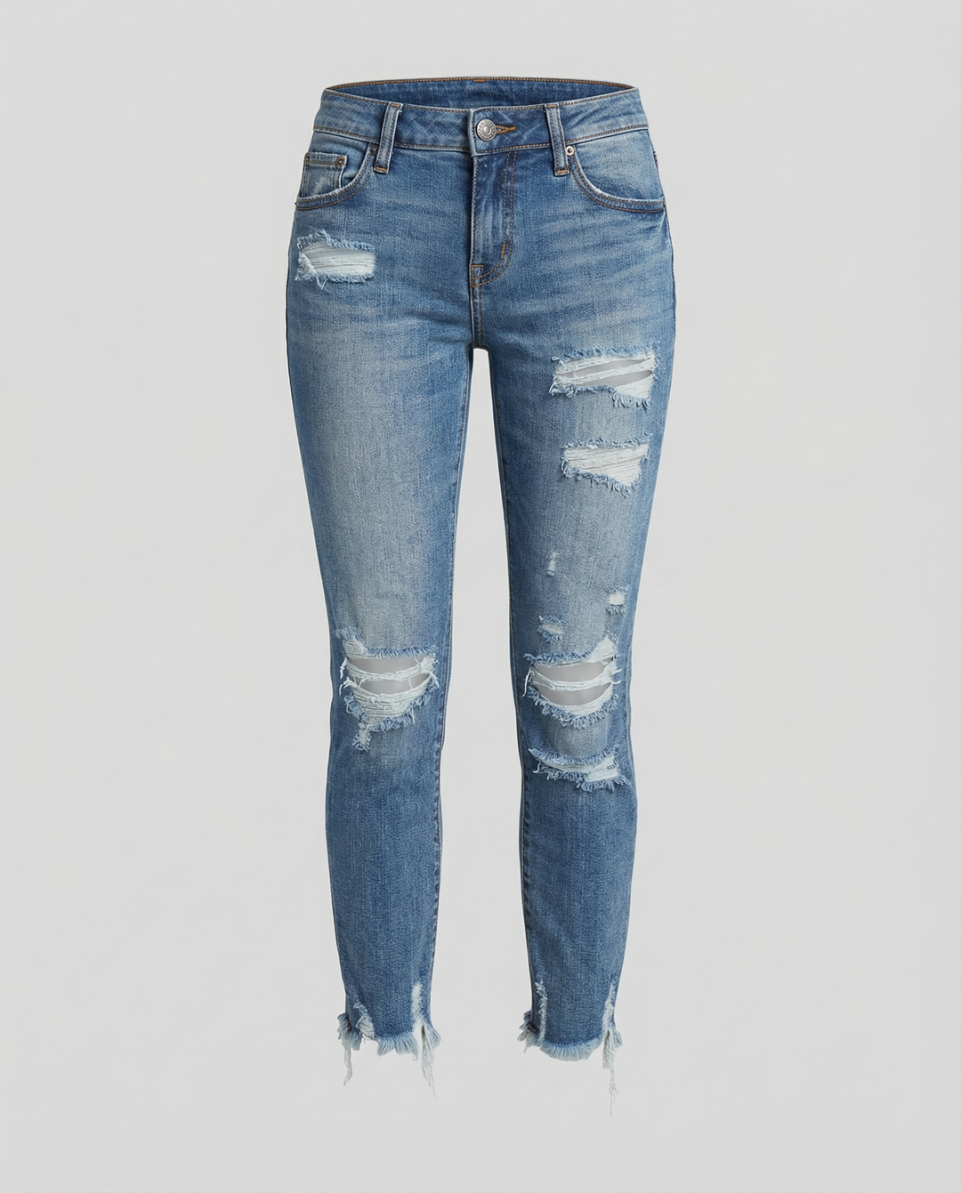 Trendige Damen Ripped Jeans
