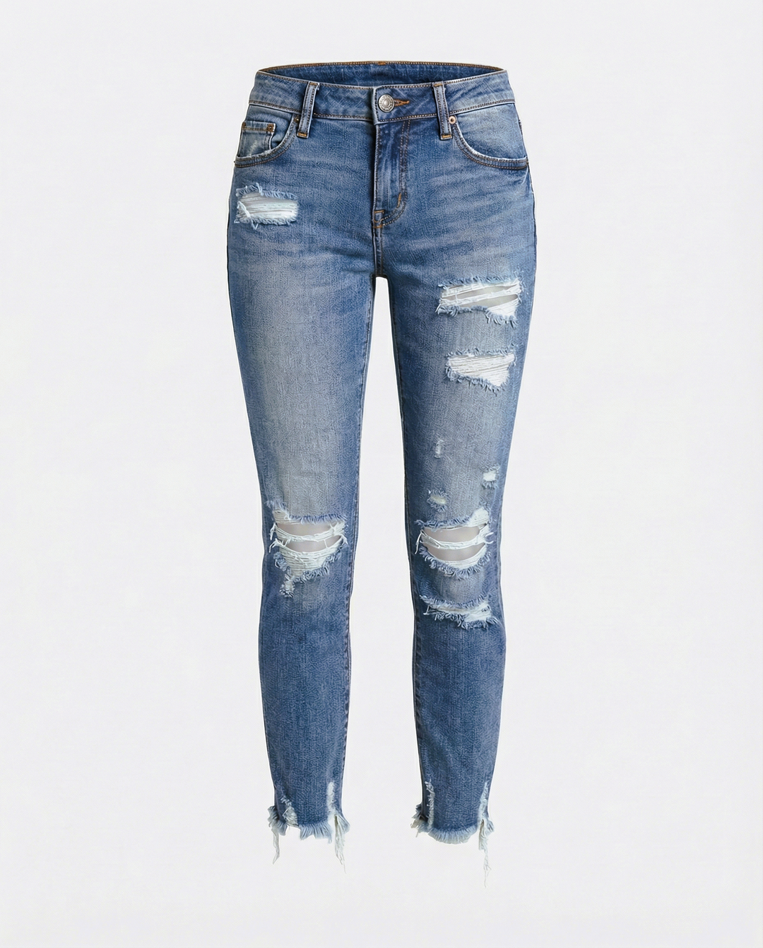 Trendige Damen Ripped Jeans