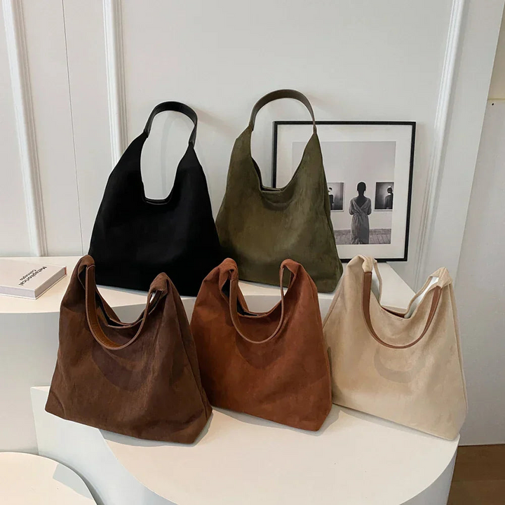 Damen Wildleder Tote Bag Stilvolle Frauentasche