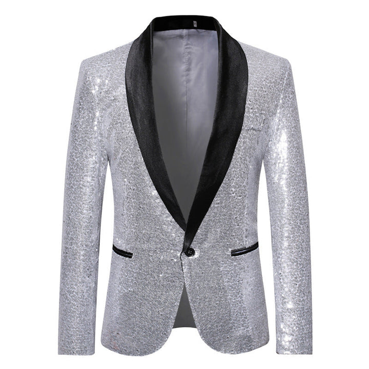 Stilvoller Pailletten-Blazer für Herren