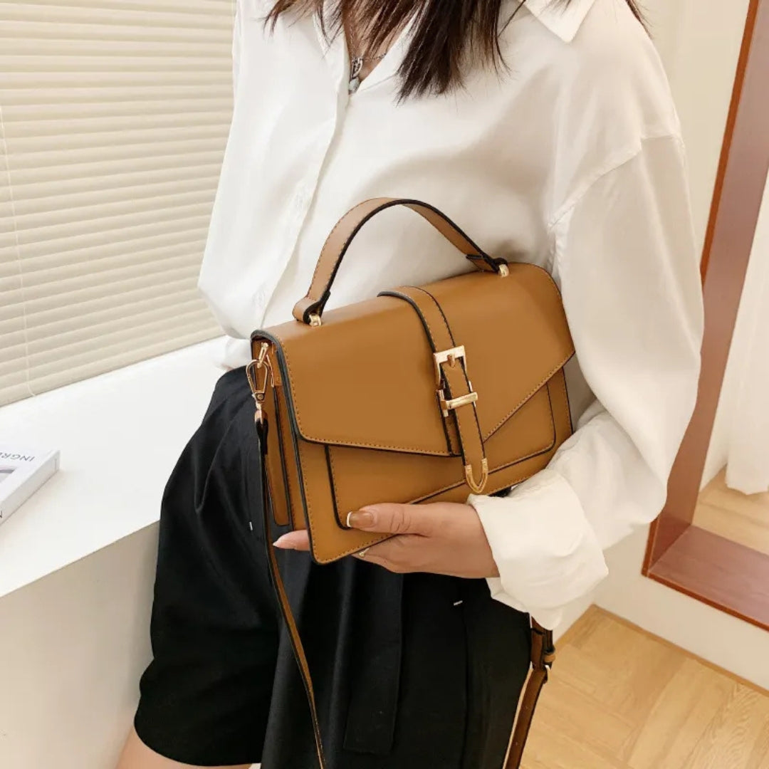Nord Taschen | für Damen - Elegante Handtasche mit Goldschnalle und verstellbarem Riemen