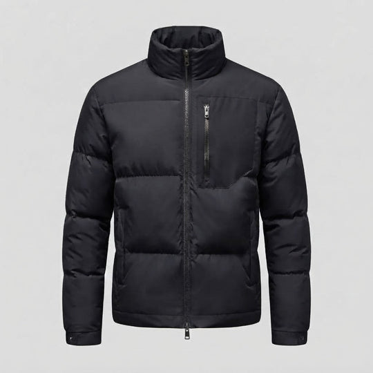 Herren Urbaner Kurz-Puffer mit hohem Stehkragen, Brustreißverschluss & winddichter Hülle Nord Taschen