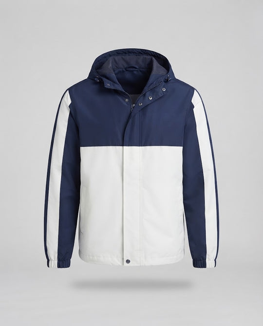 Herren Leichte Kapuzenjacke im Block-Design mit wasserabweisender Oberfläche Nord Taschen