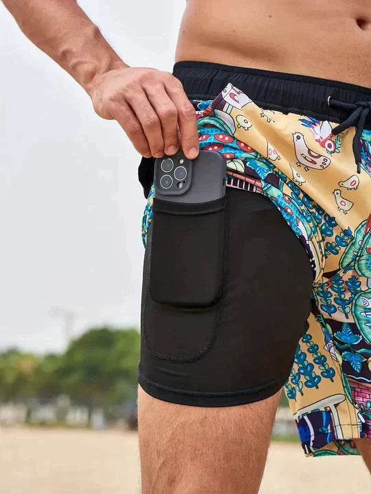 Nord Taschen | Trendy Herrenbadehose mit Einzigartigem Design
