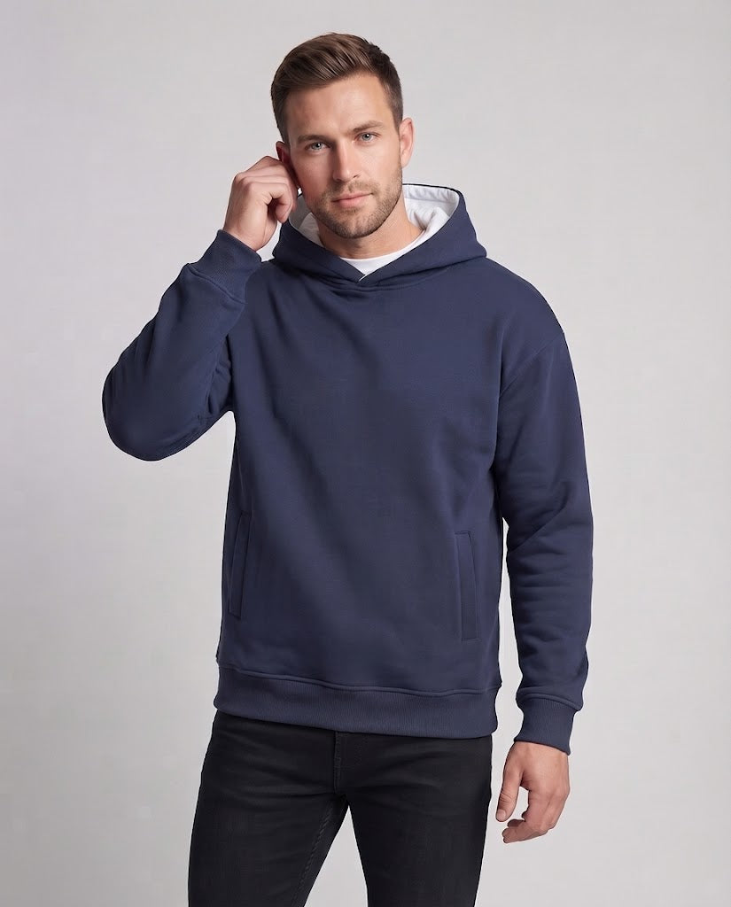 Unisex Oversize Kapuzenpullover mit Teddyfutter und Kängurutasche Nord Taschen