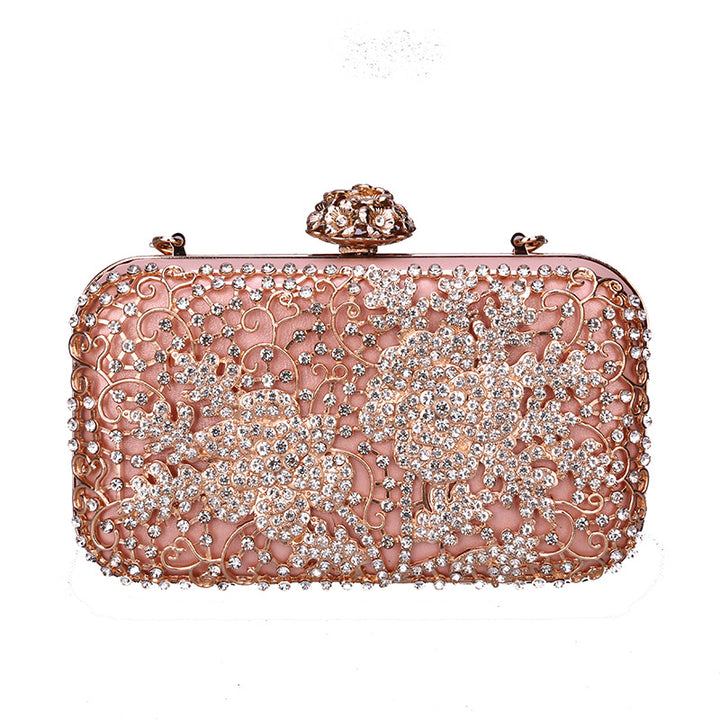 Damen Abendtasche mit glitzerndem Blumenmuster Nord Taschen