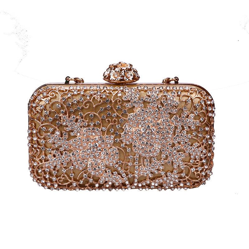 Damen Abendtasche mit glitzerndem Blumenmuster Nord Taschen