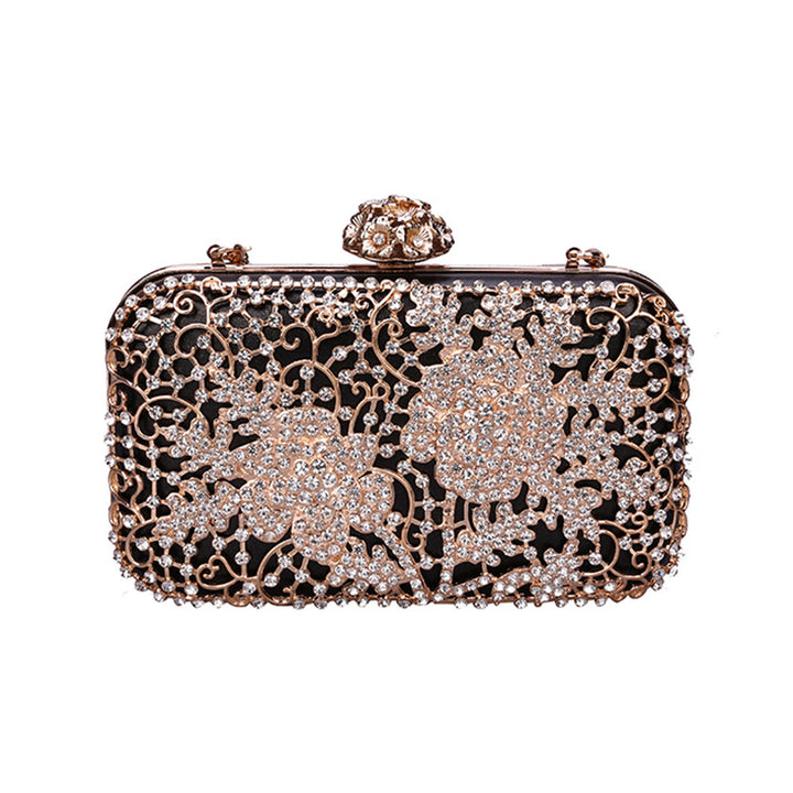 Damen Abendtasche mit glitzerndem Blumenmuster Nord Taschen