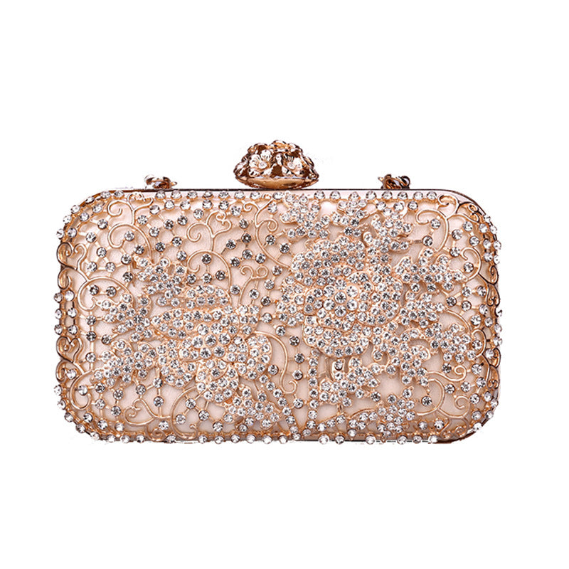 Damen Abendtasche mit glitzerndem Blumenmuster Nord Taschen
