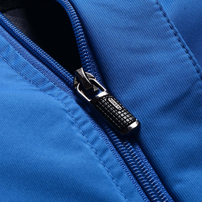 Herren dreilagige Softshell-Outdoorjacke mit abnehmbarer Kapuze und verschweißten Nähten Nord Taschen