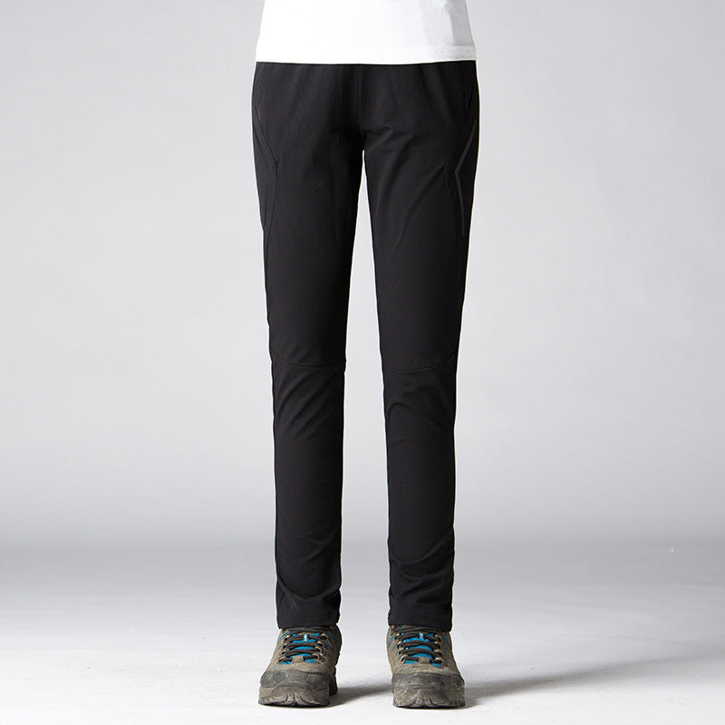 Damen Slim-Fit Stretch-Trekkinghose mit vorgeformten Knien und elastischem Komfortbund Nord Taschen