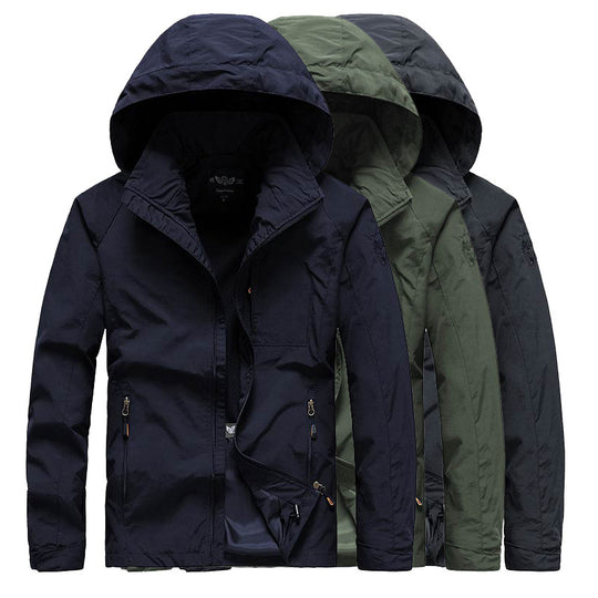 Herren Kapuzen-Softshelljacke mit Mesh-Innenfutter und multifunktionalen Reißverschlusstaschen Nord Taschen