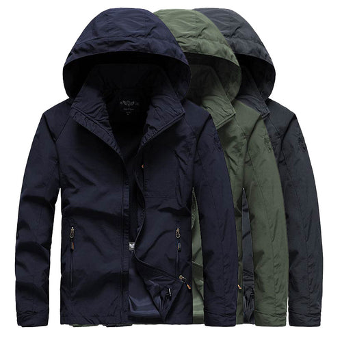 Herren Kapuzen-Softshelljacke mit Mesh-Innenfutter und multifunktionalen Reißverschlusstaschen Nord Taschen