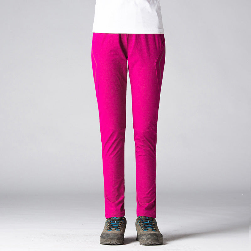Damen Slim-Fit Stretch-Trekkinghose mit vorgeformten Knien und elastischem Komfortbund Nord Taschen