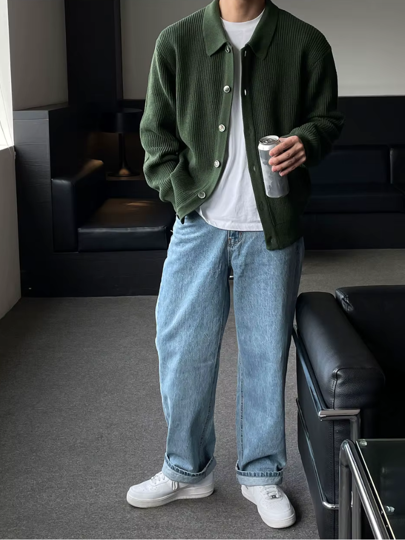 Der Slim - Fit - Cardigan Im Streetwear - Look für Moderne Männer