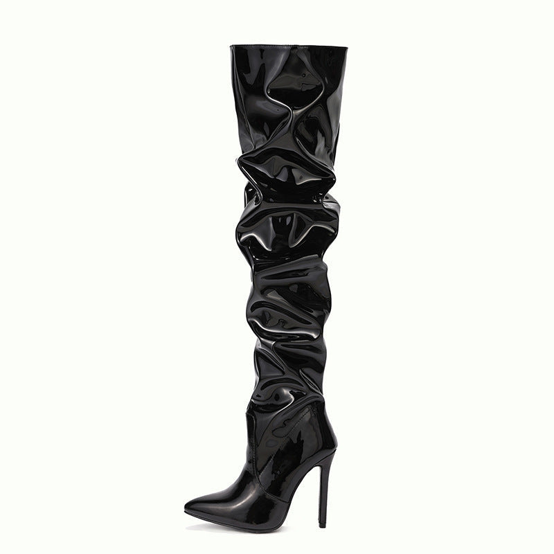Kniehohe Lange Stiefel für Frauen mit Super Hohem Absatz für Partys