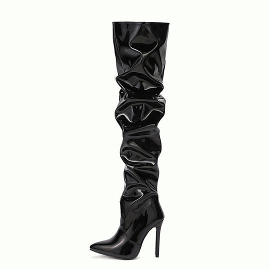 Kniehohe Lange Stiefel für Frauen mit Super Hohem Absatz für Partys