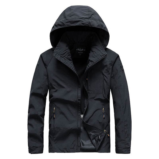 Herren Kapuzen-Softshelljacke mit Mesh-Innenfutter und multifunktionalen Reißverschlusstaschen Nord Taschen