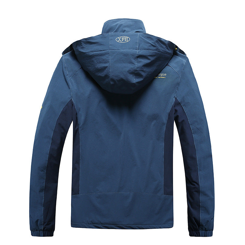Damen Wasser- und winddichte Softshell-Trekkingjacke mit verstellbarer Kapuze Nord Taschen