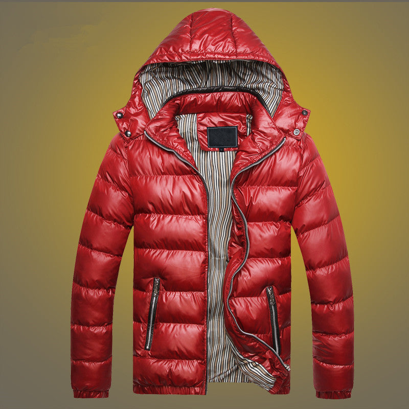 Herren Gefütterte Stepp-Expeditionsjacke mit Kunstfellkapuze und Frontmix-Taschen Nord Taschen