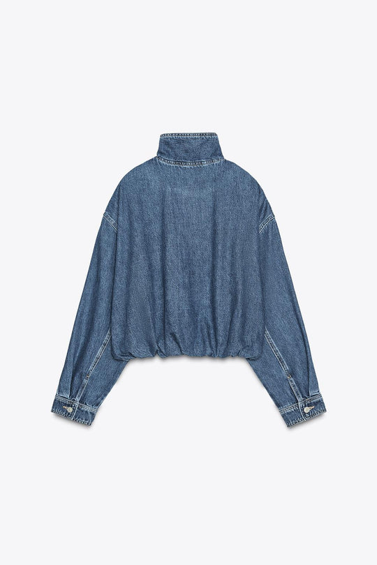 Klassische Vintage-Inspirierte Jeansjacke