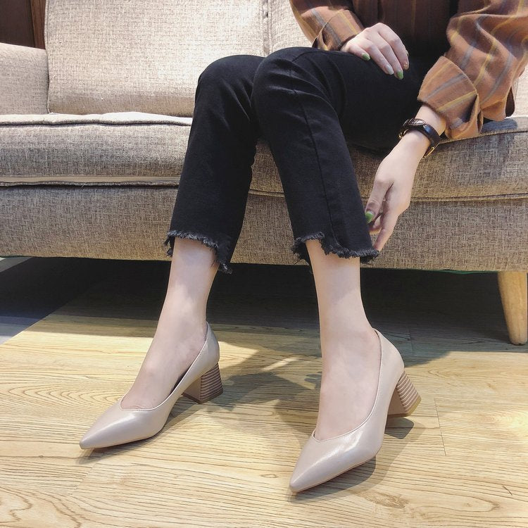 Damen elegante Spitzen Pumps mit komfortablem Blockabsatz Nord Taschen