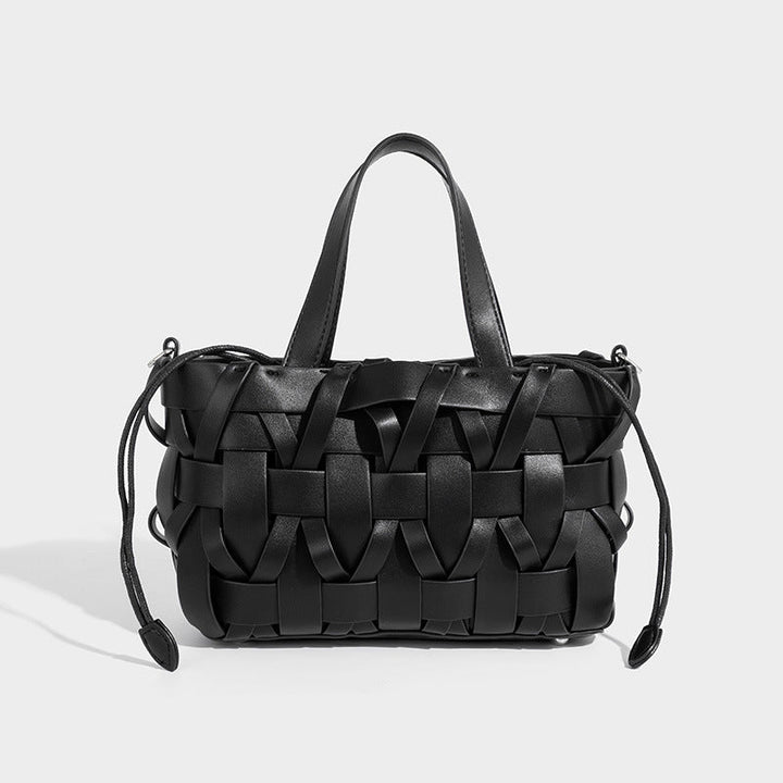 Nord Taschen | Gewebte vegane Leder-Schultertasche, Oberer Griff