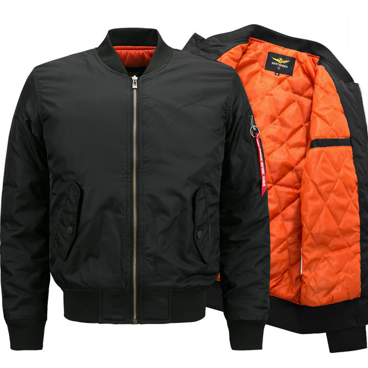 Men's  slim-profile insulated commuter bomber with low-profile sleeve zip pocket and snap-flap hand pockets Nord Taschen