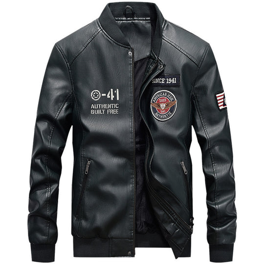 Herren Lederjacke Nord Taschen