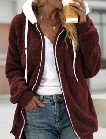 Nord Taschen | Extra warmer Teddy-Fleece Zip Hoodie