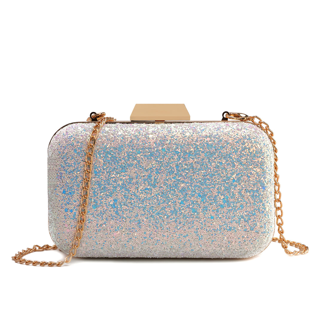 Damen Clutch-Tasche mit funkelnder Glitzeroberfläche Nord Taschen