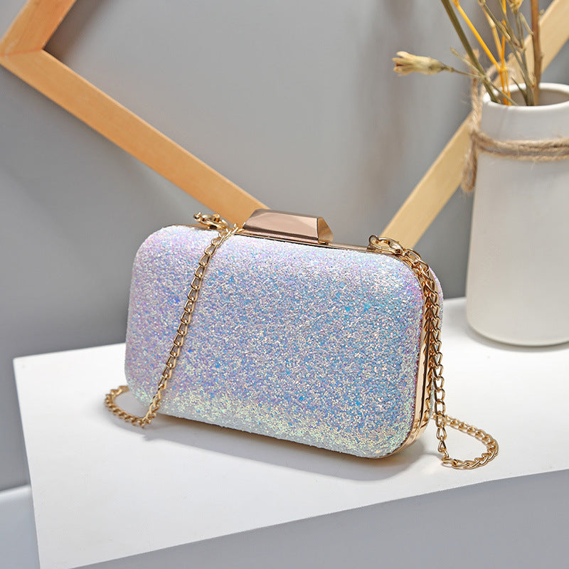 Damen Clutch-Tasche mit funkelnder Glitzeroberfläche Nord Taschen