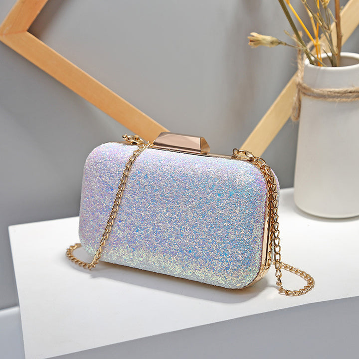 Damen Clutch-Tasche mit funkelnder Glitzeroberfläche Nord Taschen