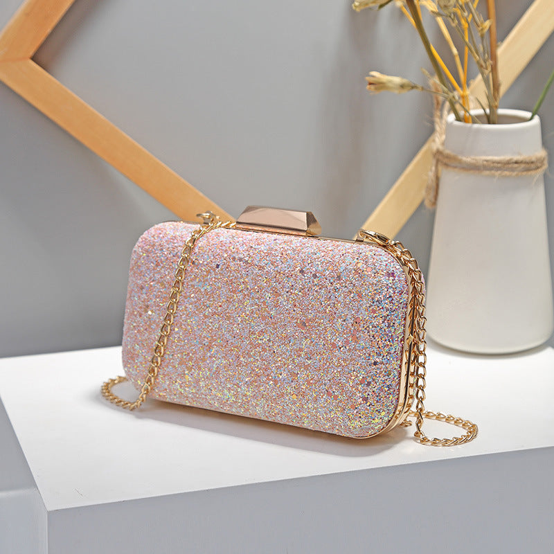 Damen Clutch-Tasche mit funkelnder Glitzeroberfläche Nord Taschen