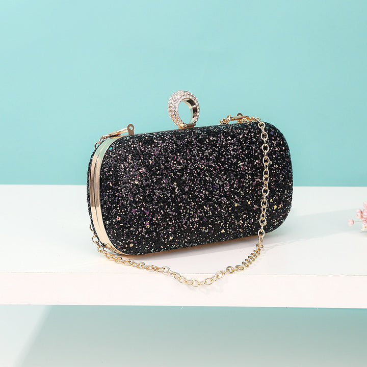 Damen Glamouröse Clutch mit funkelndem Glitzer Nord Taschen