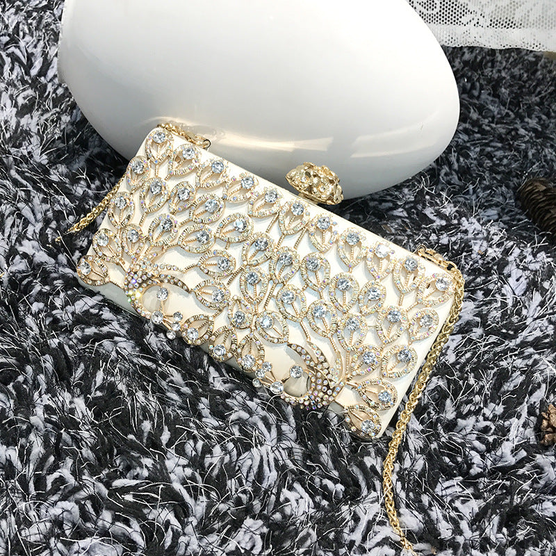 Damen Glänzende Abendtasche mit funkelnden Strassdetails Nord Taschen