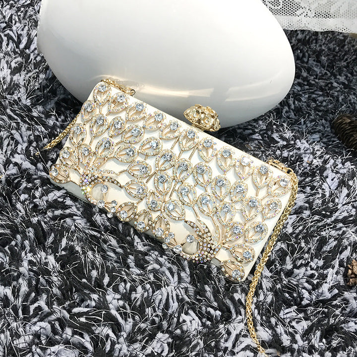 Damen Glänzende Abendtasche mit funkelnden Strassdetails Nord Taschen