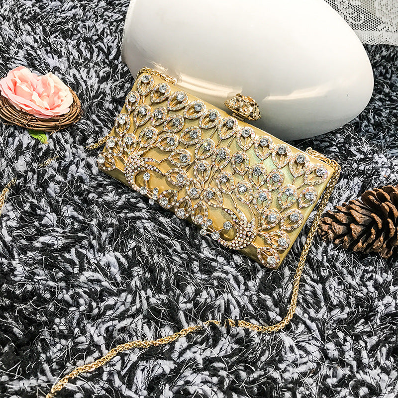 Damen Glänzende Abendtasche mit funkelnden Strassdetails Nord Taschen