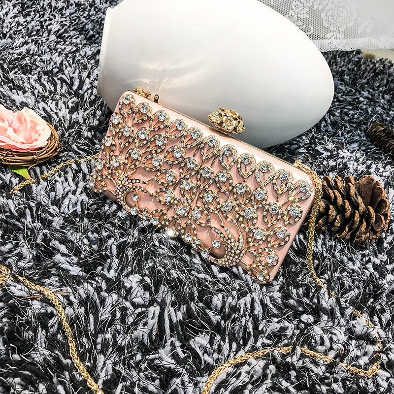 Damen Glänzende Abendtasche mit funkelnden Strassdetails Nord Taschen
