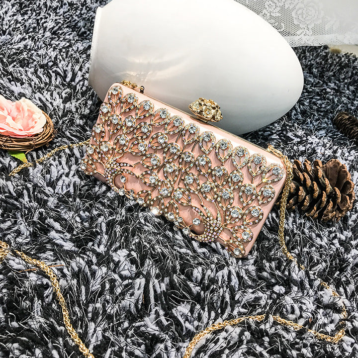Damen Glänzende Abendtasche mit funkelnden Strassdetails Nord Taschen