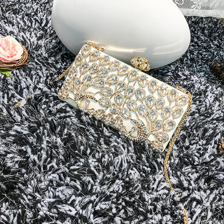 Damen Glänzende Abendtasche mit funkelnden Strassdetails Nord Taschen