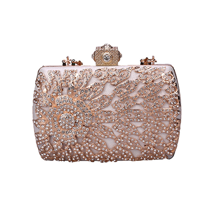 Damen Clutch mit glamourösem Design und funkelnden Applikationen Nord Taschen