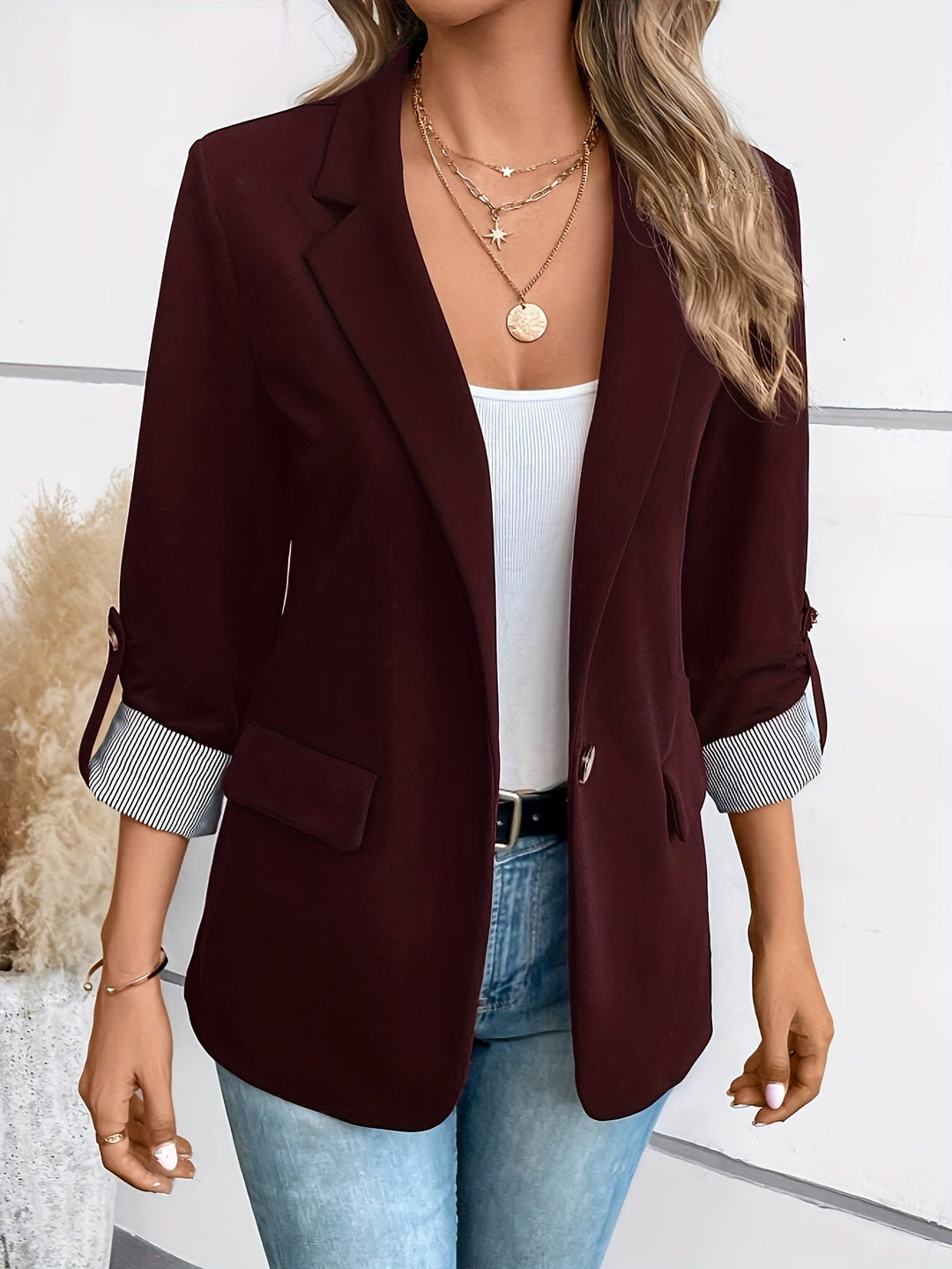 Nord Taschen | Eleganter Business Longblazer Mit